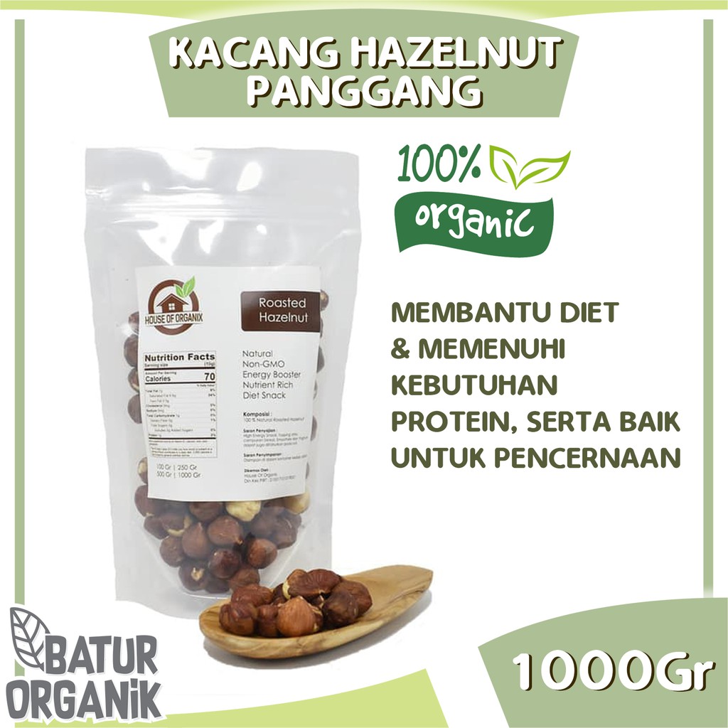 

KACANG HAZELNUT PANGGANG 100GR - 250GR - 500GR - 1000GR