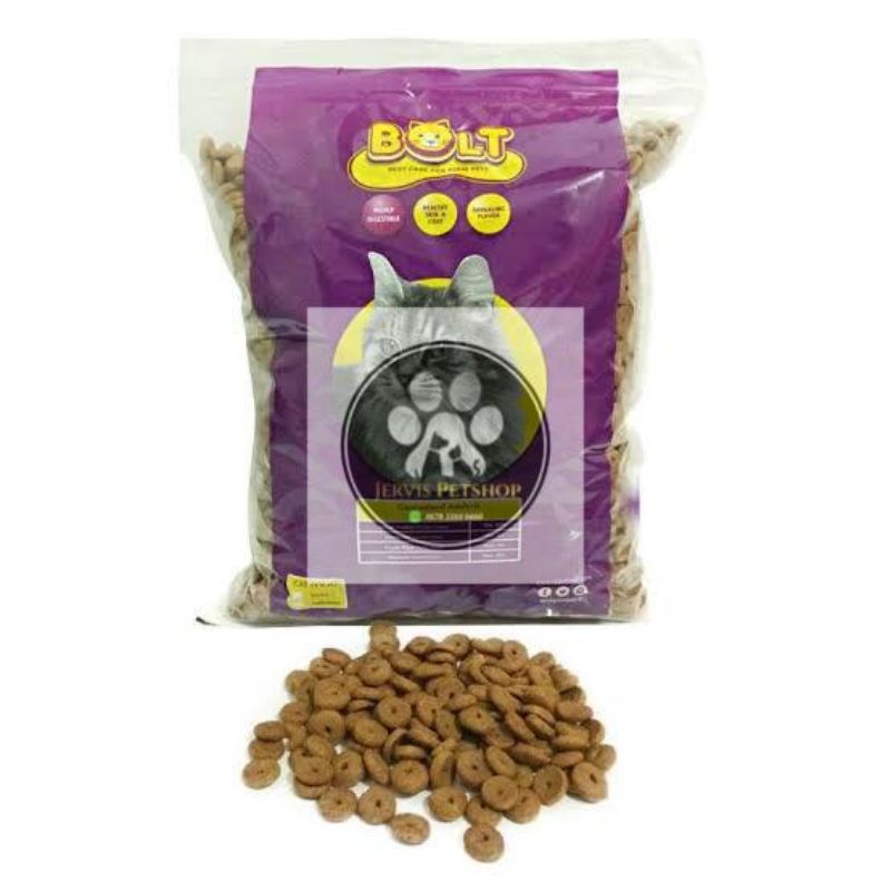 Makanan kucing,cat food Bolt 1kg