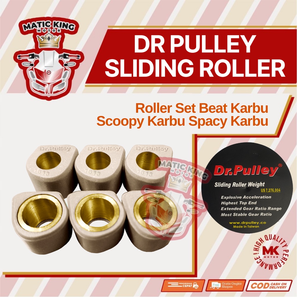 Sliding Roller Beat Scoopy Spacy Karbu 110 DR PULLEY 1613