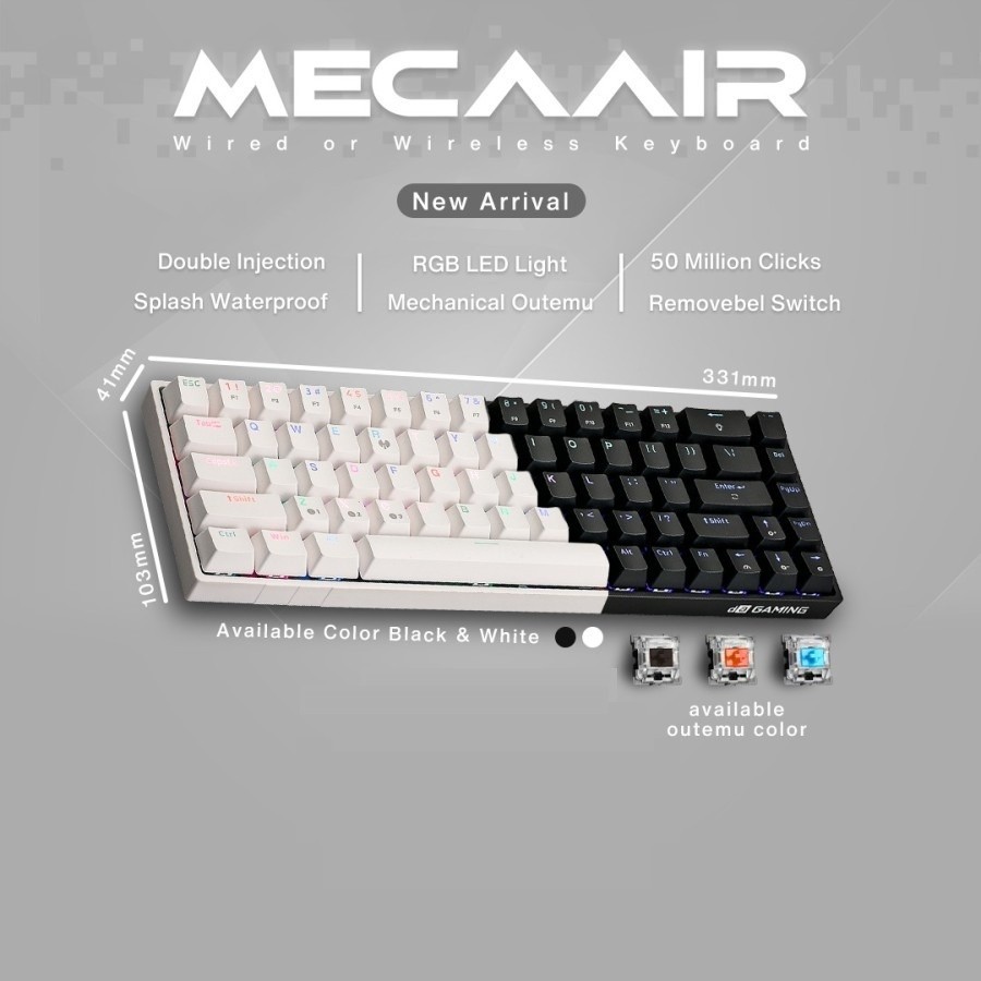 Jual Keyboard Digital Alliance Meca AIR Wireless - Keyboard DA Gaming