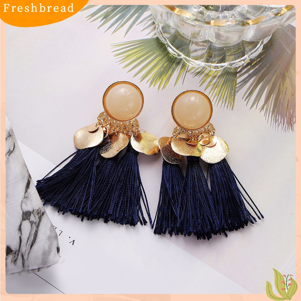 [TERLARIS]Bohemian Women Tassel Dangle Drop Ear Stud Statement Party Earrings Jewelry