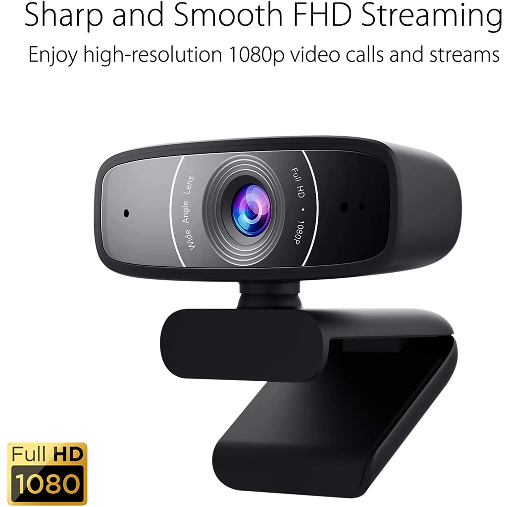 Asus C3 Full HD 1080p Streaming Gaming Webcam with Microphone