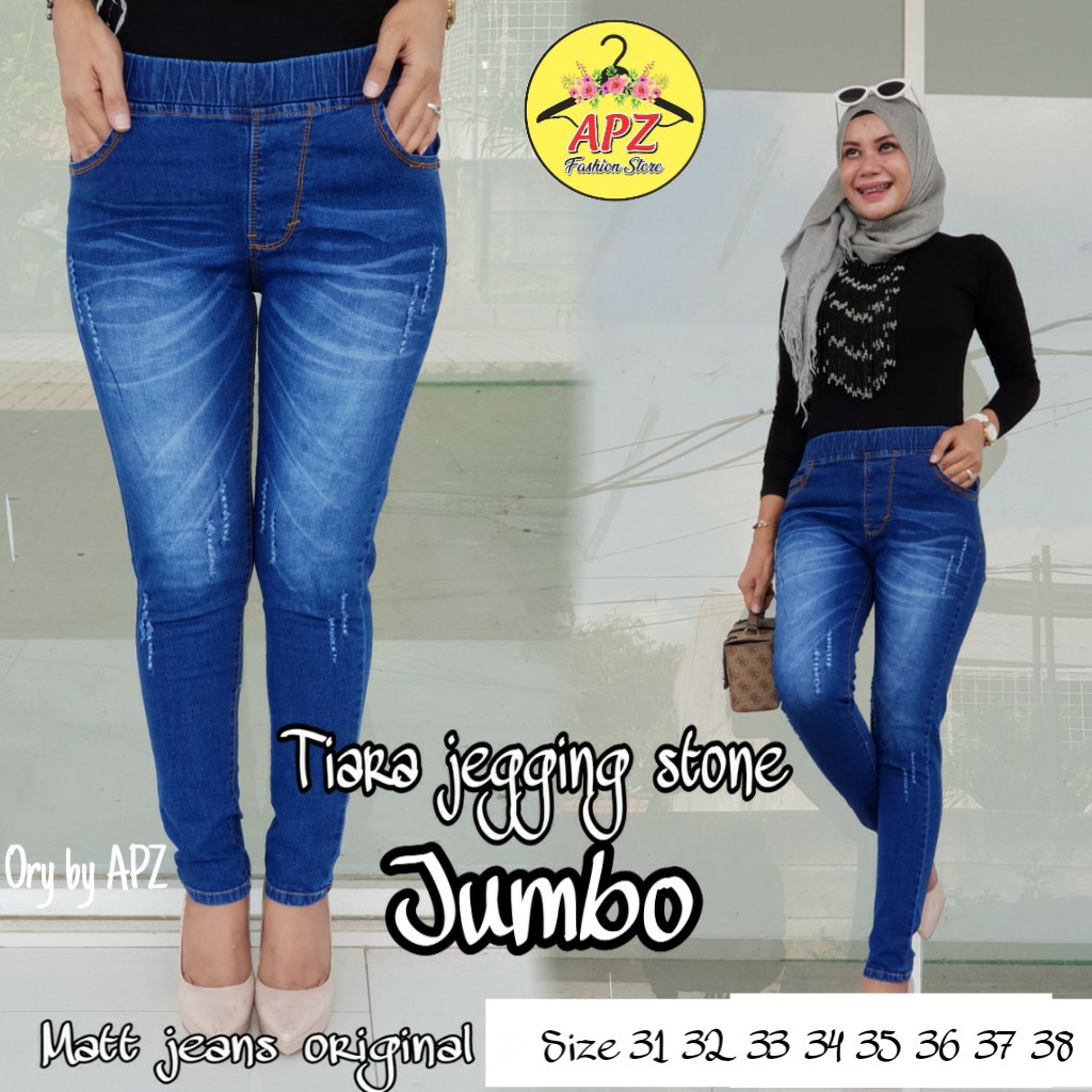 CELANA JEANS Tiara Jumbo / CELANA PANJANG JEANS CEWEK / CELANA JEANS WANITA CEWEK / CELANA JUMBO