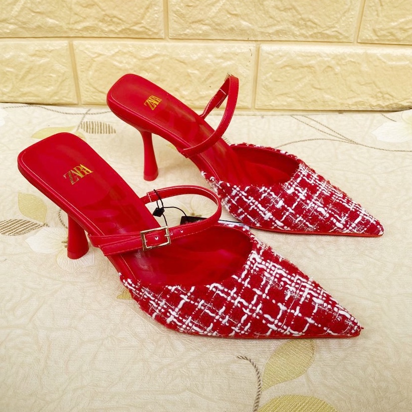 Sepatu ZR-139 Fabric Heels
