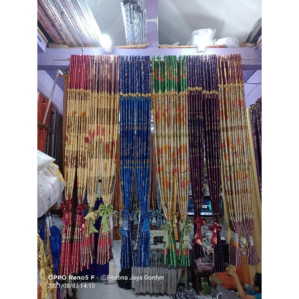 Gorden Blackout Import Model Poni Renda Cristal