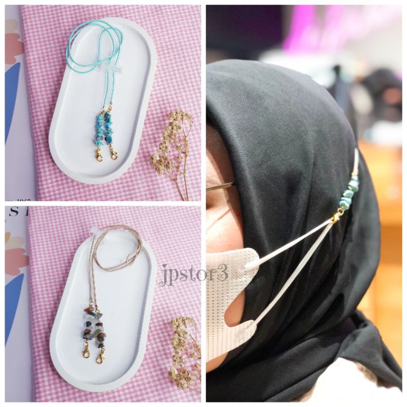 JPSTOR3 - Strap Masker Batu Premium / Kalung Masker Hijab / Kalung Masker 2in1