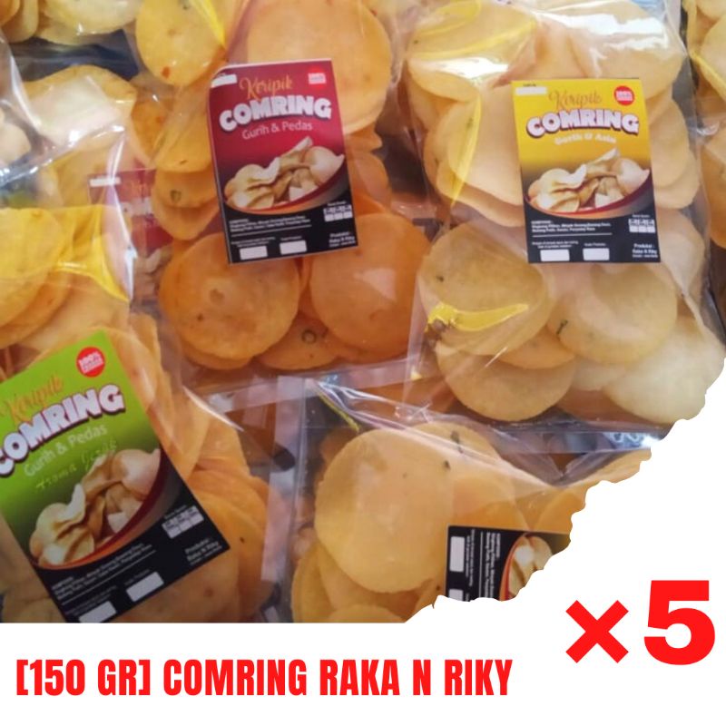 

[150 GR × 5 PCS] KERIPIK COMRING RAKA N RIKY
