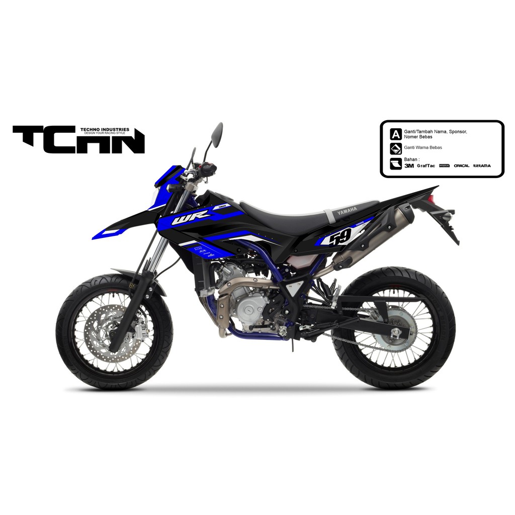 DECAL STRIPING STICKER YAMAHA WR 155
