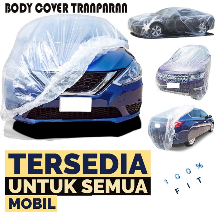 Sarung Body Cover Mobil Plastik Disposable Transparan Auto Cover