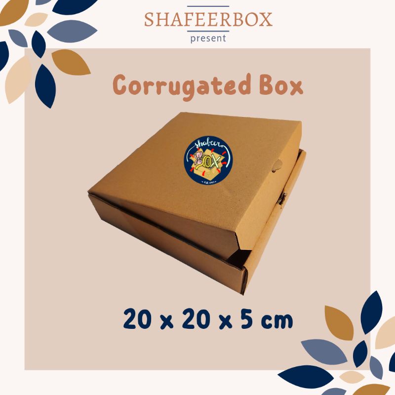 

CORRUGATED BOX / KARDUS DIE CUT / KOTAK PACKAGING 20x20x5 cm
