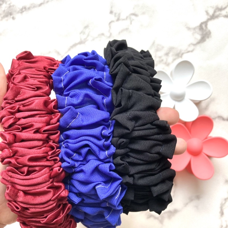 ANTI PATAH BANDO NAGITA SLAVINA / HEADBAND AWAN SCRUNCIE / BANDANA SCRUNCI Chail