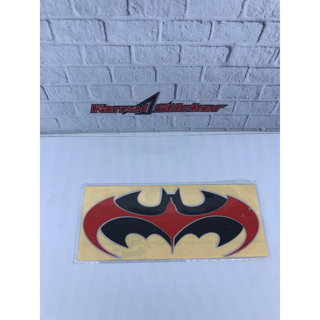 stiker sticker BATMAN merah