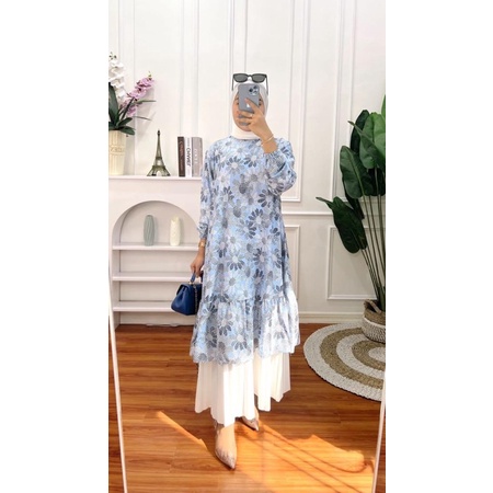 atasan tunik wanita terbaru, tunik kekinian (ceruty babydool)