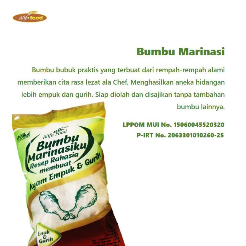 

Bumbu Marinasi Alifa Food