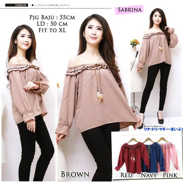 BAJU SABRINA WANITA CUCI GUDANG