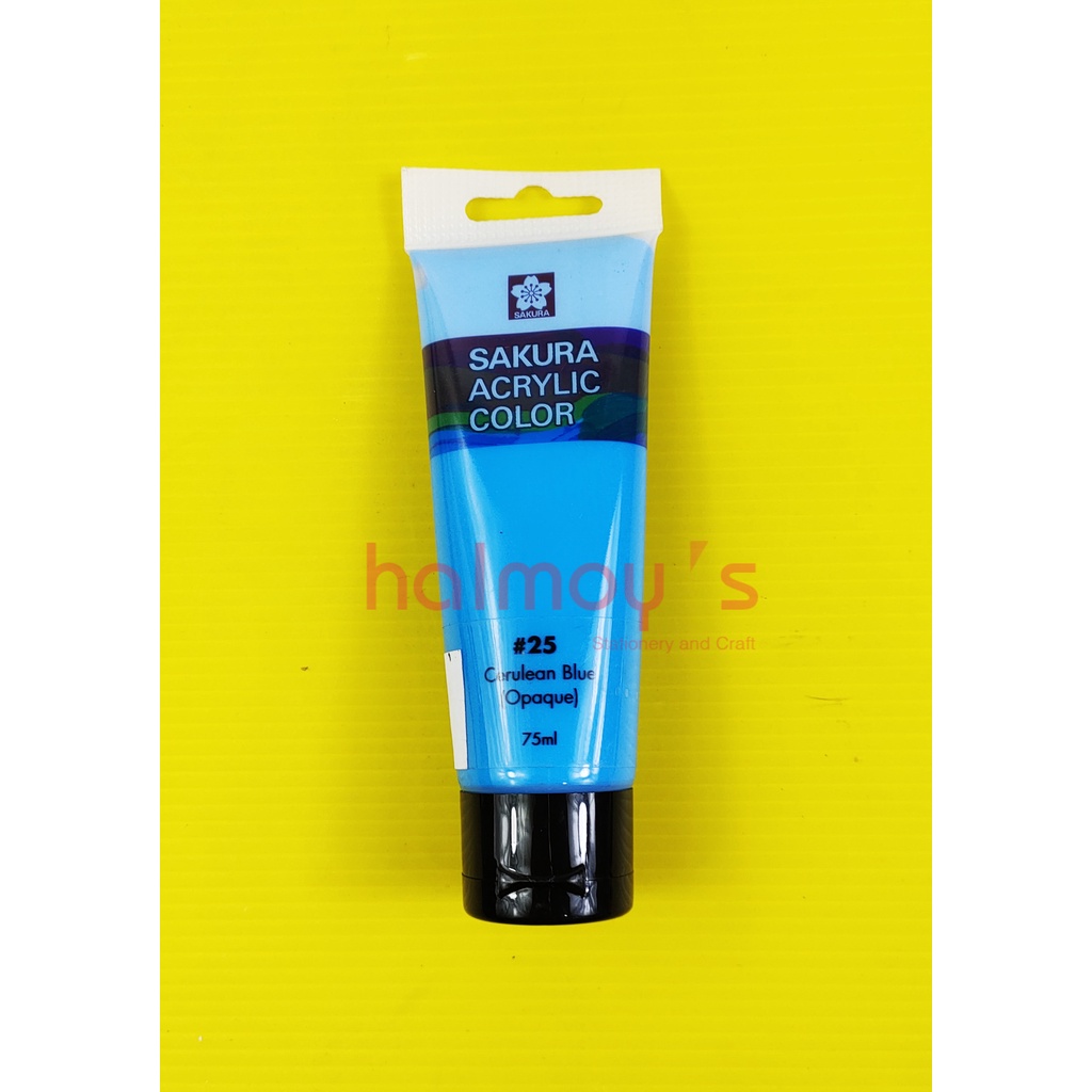 

CAT AKRILIK / ACRYLIC COLOUR SAKURA 75 ML CERULEAN BLUE #25