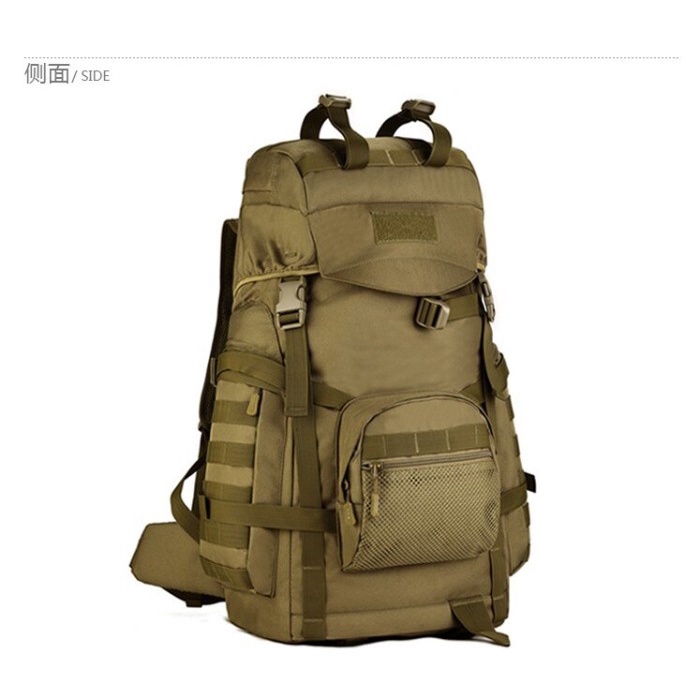 Tas ransel 60L Kapasitas Besar Militer Ransel Taktis Backpack