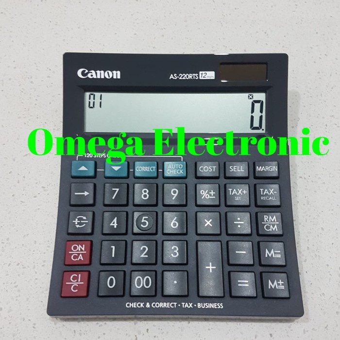 

CODE160 Canon AS-220RTS Calculator - Check & Correct Kalkulator Desktop Meja