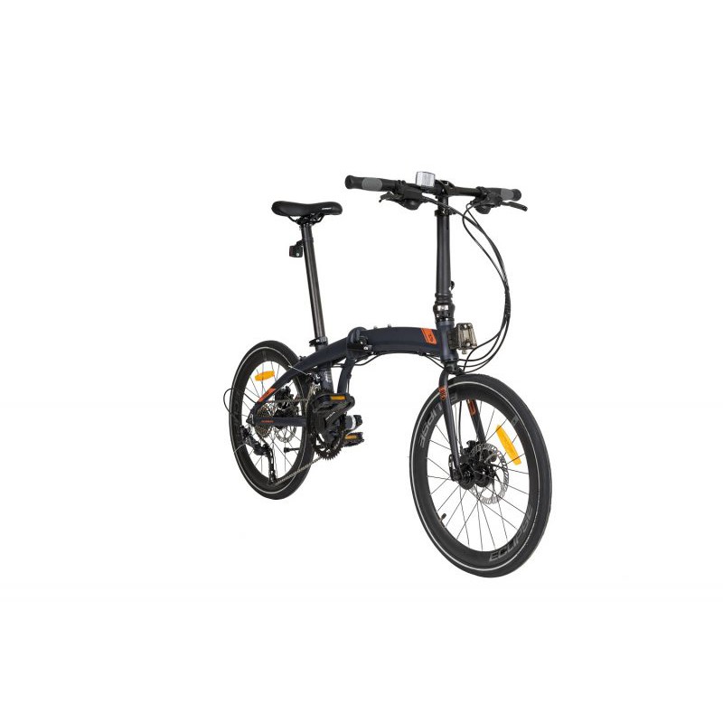 Sepeda Lipat Element Folding Bike Ecosmo z9 451 Blue Orange,Sepeda Lipat 2 x 9 Speed Garansi-1