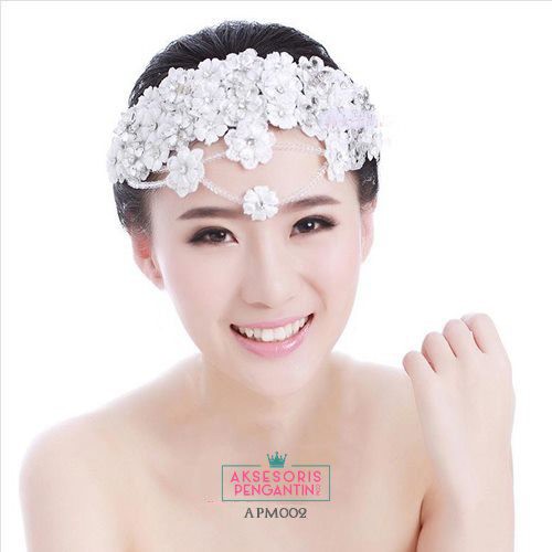 [BISA COD] TIARA PENGANTIN AKSESORIS WEDDING HIASAN RAMBUT HEADPIECE APM002