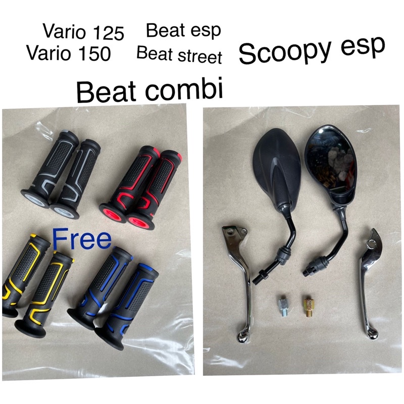 termurah spion x1 &amp; handle croom BONUS GRIB MODEL TDR vario 125 vario 150 beat esp scoopy esp honda combibreak