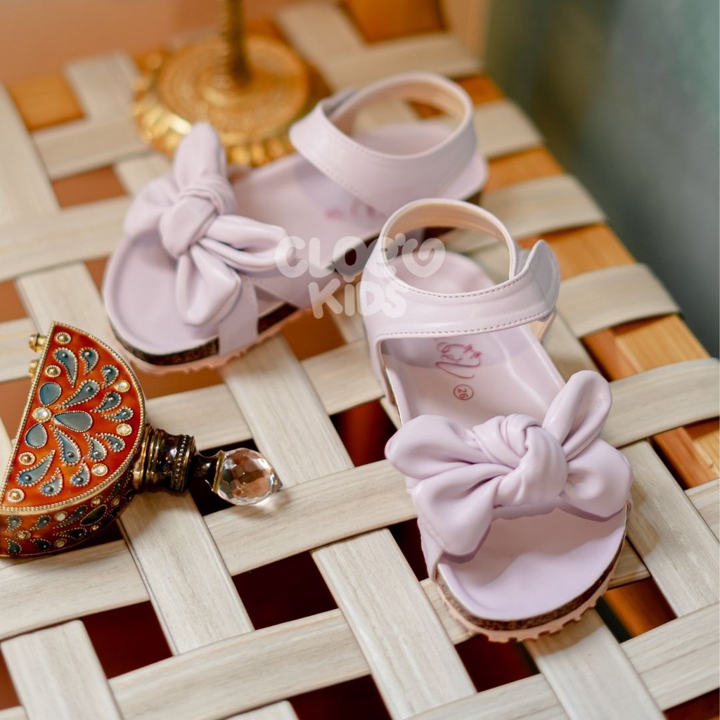 CLOEVKIDS - Rania Heels Wanita Pastel Mules Mom &amp; Kids