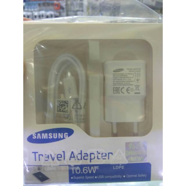 Charger Samsung J3 J5 J7 Prime 1.55A Original Garansi