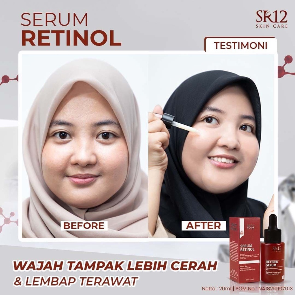 SERUM RETINOL SR12/SERUM WAJAH/SERUM GLOWING