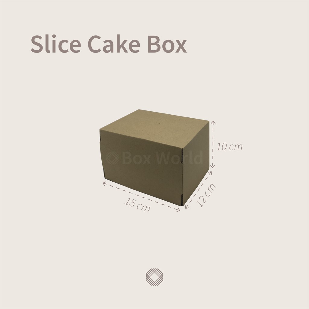

Slice Cake Box 15x12x10 - Kardus Karton Kotak Packaging Kue Snack Roti