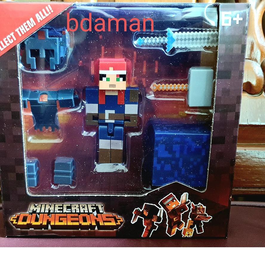 ➴ Mainan Mine Craft Dungeons / Bricks Mine craft / Minecraft / Figure Mine craft /Mainan Mini Craft