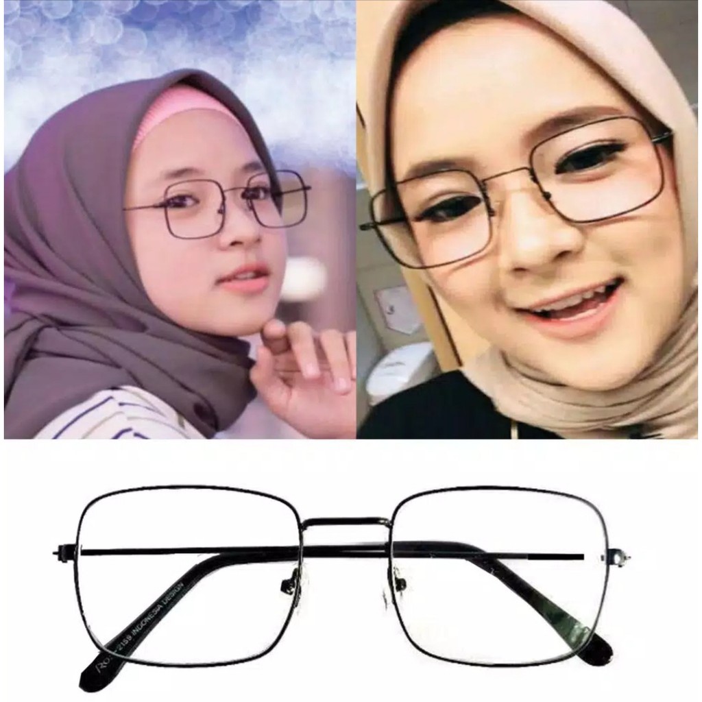 Kacamata Kotak, Unisex Sunglass Fashion, Wanita &amp; Pria Millenial, Korean Style, Best Quality