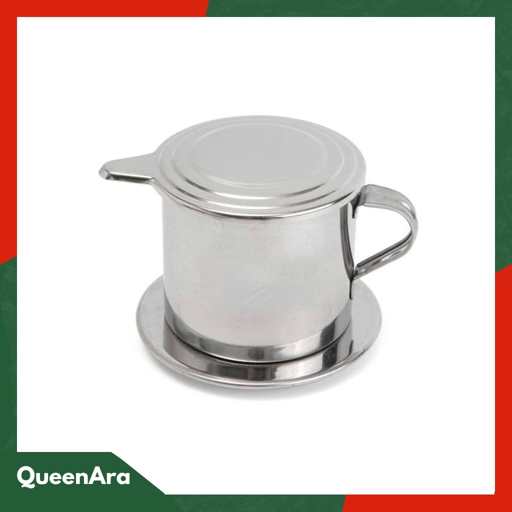 One Two Cups Filter Saring Kopi Coffee Drip Pot Stainless Steel - LC