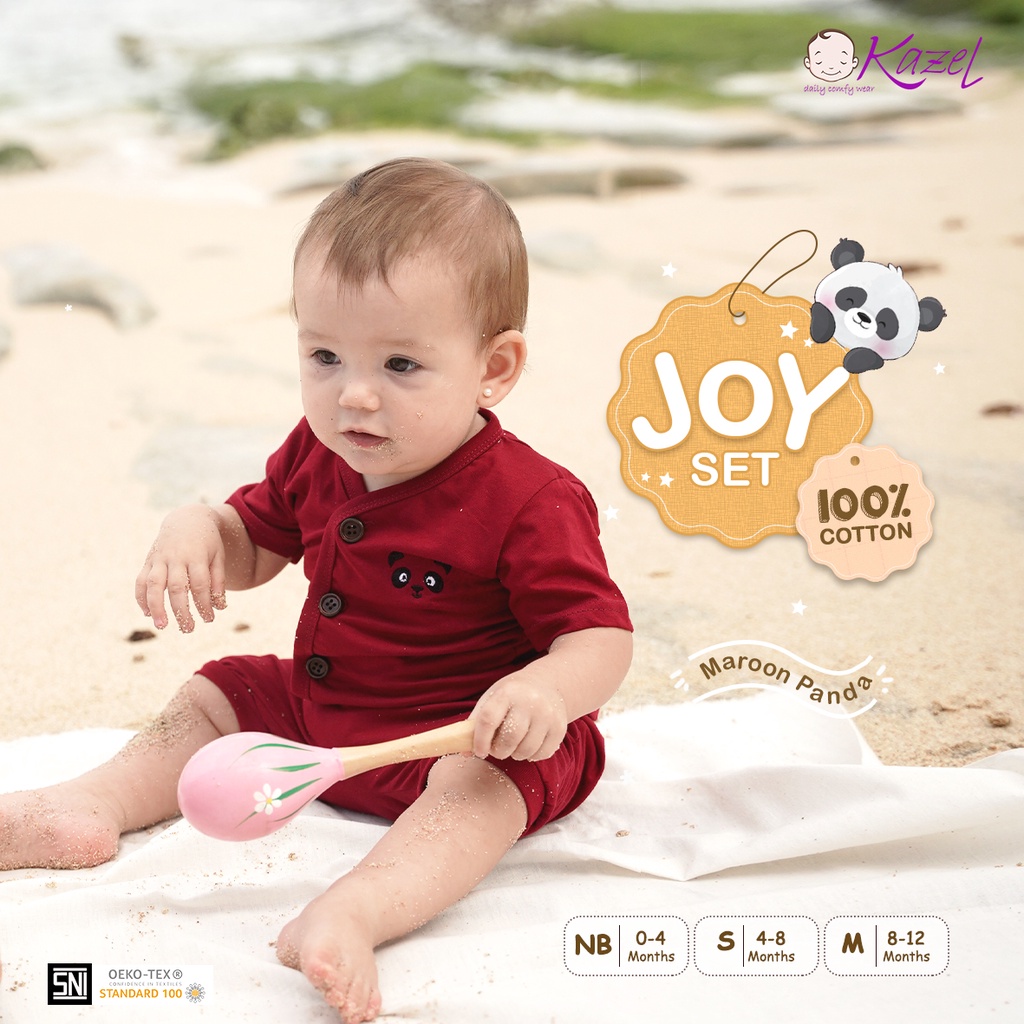 Kazel Setelan Pendek Joy Set (Satuan) - Setelan Pendek Celana Pendek Bayi