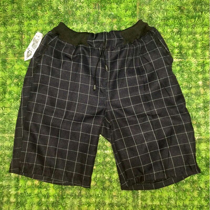Celana Tartan Pendek Celana Pendek Tartan Rib Tali Celana Pendek Tartan Pria Celana Pendek Pria Cela