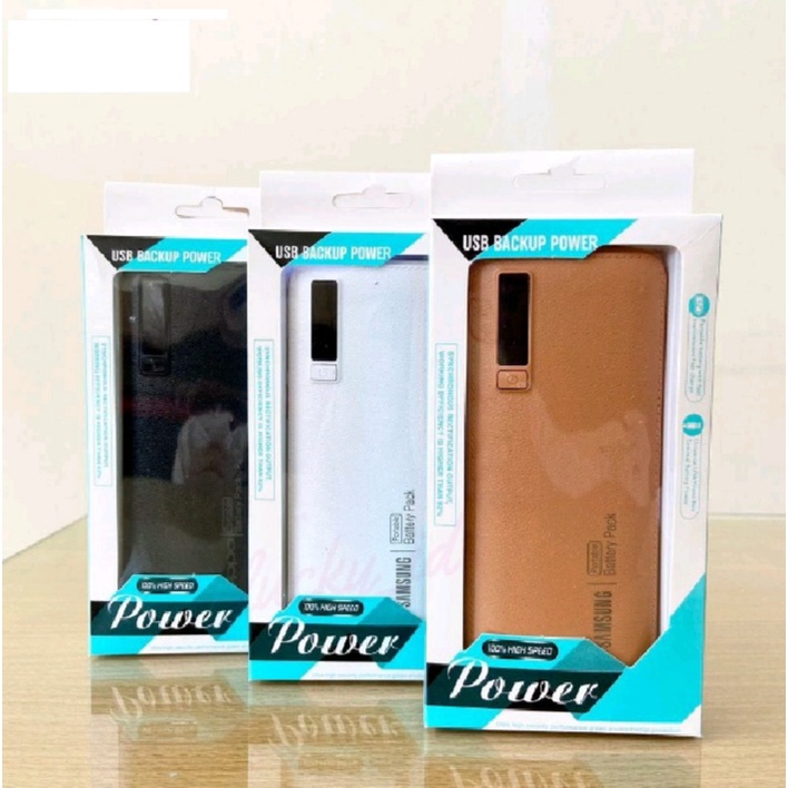 Power Bank OPPO Digital Leather 98000mAh 2 USB LED SENTER Micro USB for all smart phone