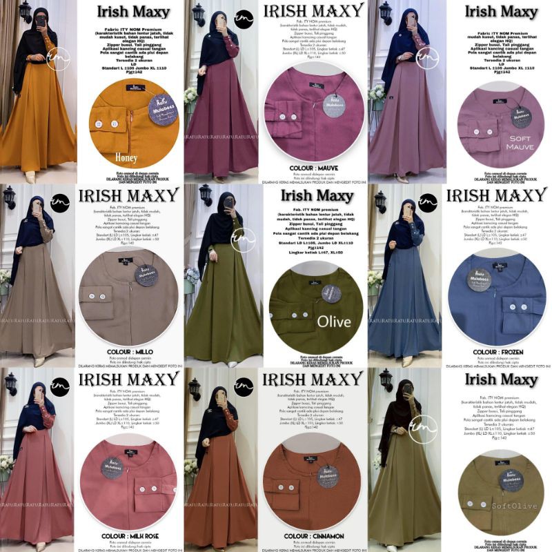gamis polos IRISH ori RATU