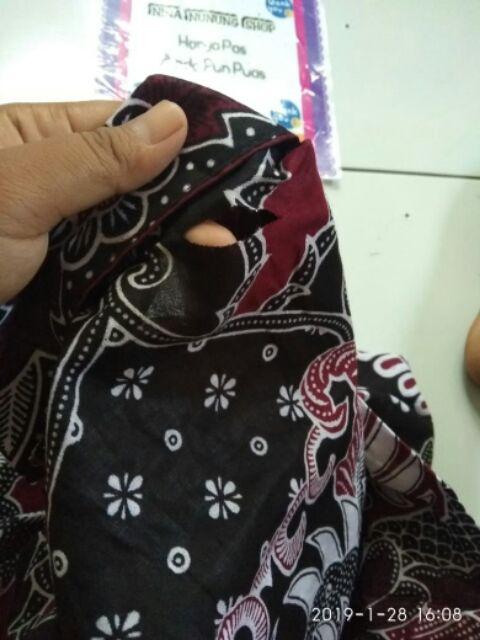 Asifa Batik Hrb026 Kenongo Kemeja Tosca Pendek Pekalongan Padi M L Xl Sogan Tulis Halus Kemeja Batik