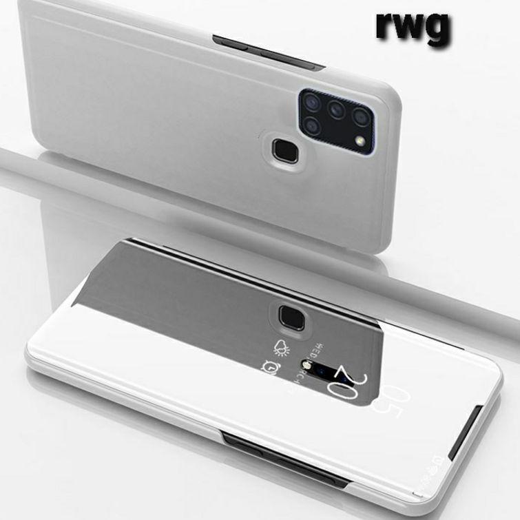 Model terbaru Realme C11 - C12 - C15 2020 / C 11 12 15 Flip Mirror Clear View Standing Case Realmi R