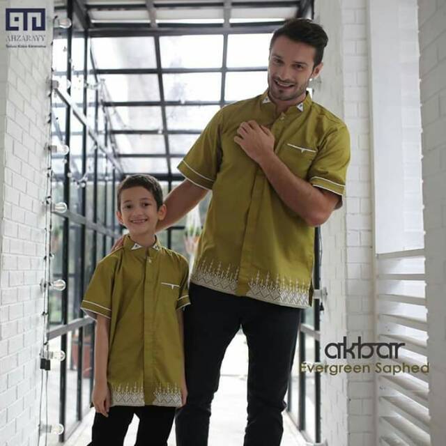 Koko Couple Ahzarayy/Baju Couple Keluarga/ Sarimbit Lebaran Keluarga/ Family Set Lebaran/Koko Couple