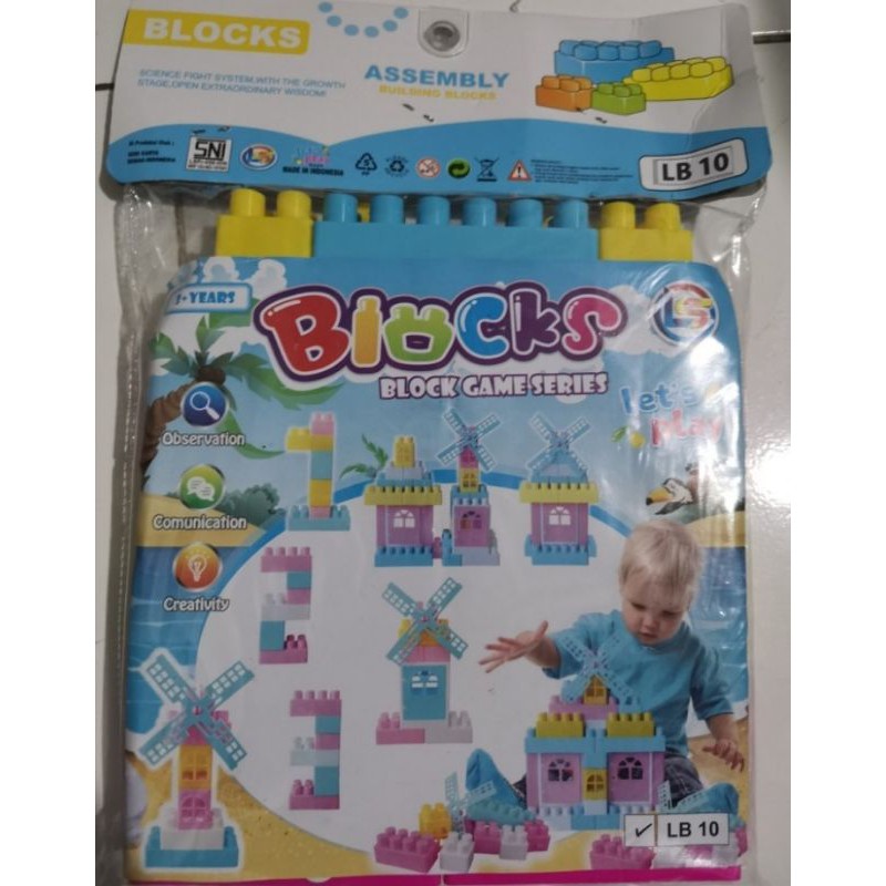 LB 10 MAINAN ANAK EDUKASI LEGO BLOCK/ ASSEMBLY BUILDING