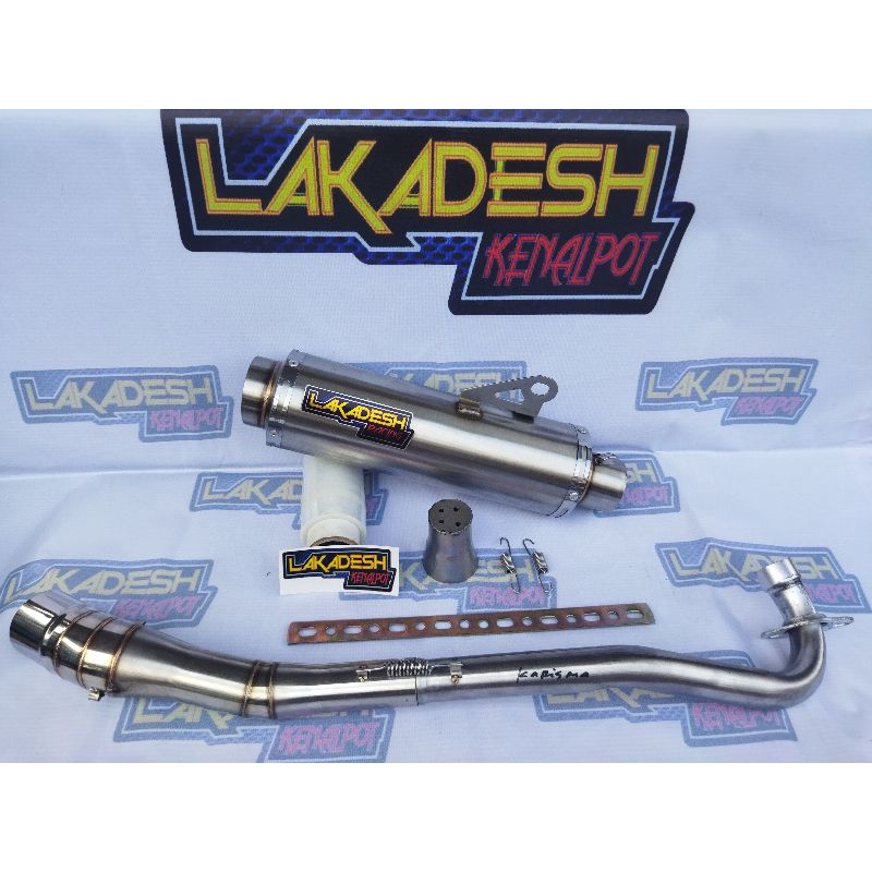 KNALPOT LAKADESH FFA (INLET 50) SUPRA JUPITER REVO VEGA KHARISMA SMASH SHOGUN BLADE DLL