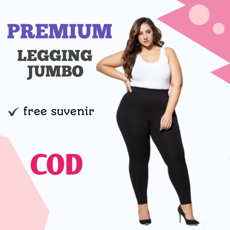 PINKDOSE LEGING JUMBO HITAM ORIGINAL MUAT MAKSIMAL BB 110 KG HIGHWAIST HW HIGH WAIST LEGGING JUMBO O
