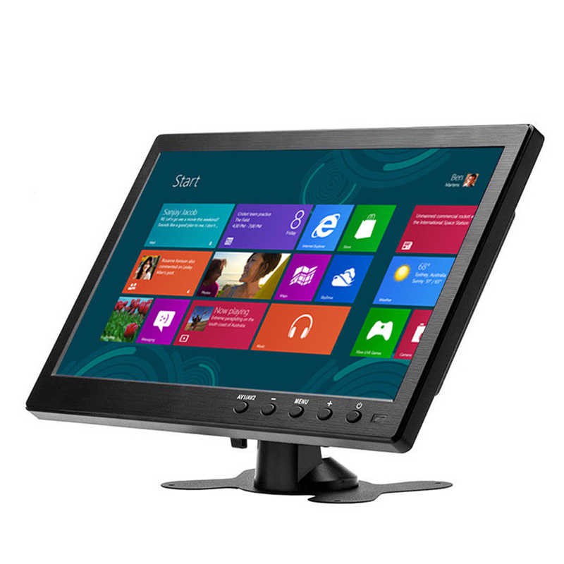 Monitor 10.1" Input VGA HDMI BNC USB Cocok Buat PS3/PS4 XBOX360 Raspberry Pi Windows - CCTV