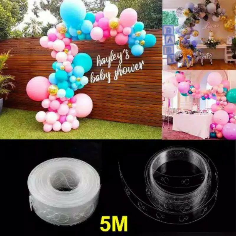 CHAIN STRIP BALON/ DEKORASI BALON