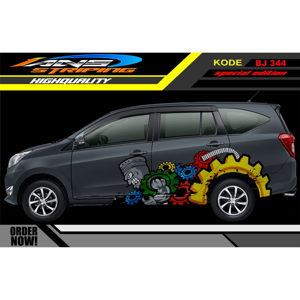 DECAL STIKER MOBIL SIGRA / STIKER MOBIL CALYA / VARIASI STIKER MOBIL / STICKER MOBIL / STIKER GEAR