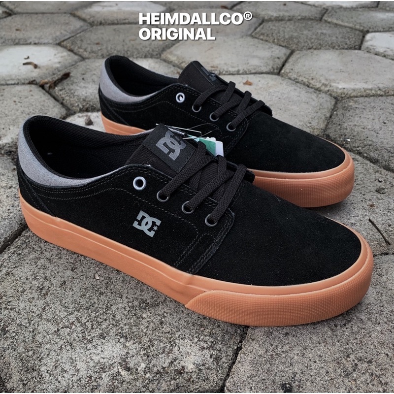 DC SHOES USA TRASE SUEDE BLACK GUM ORIGINAL