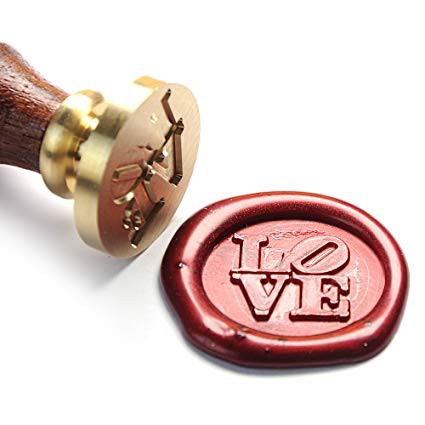 

Seal Wax Stamp LOVE - Stempel lilin vintage untuk undangan pernikahan - wedding invitation surat