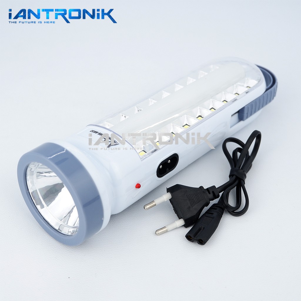 Lampu Senter LED 18SMD Emergency Darurat Rechargeable - Cas Ulang Mitsuyama MS-6032