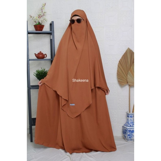 French Khimar set Abaya