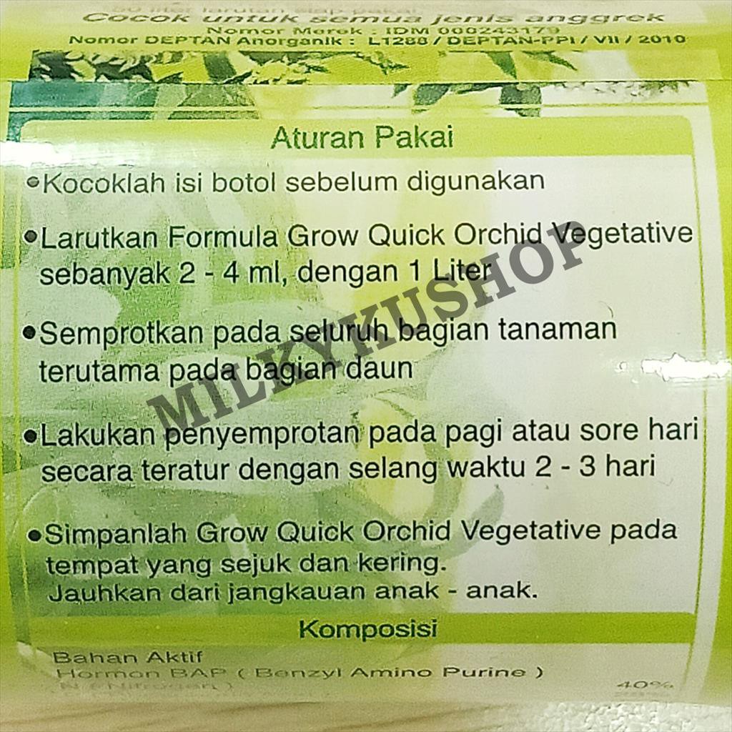 GROW QUICK V ORCHID 100 ML HORMON ANGGREK